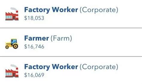what are factory jobs in bitlife